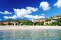 Beach and port of Marina di Camerota, Italy