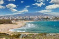 The beach at the port of Rafina in Attica, Greece