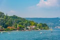 Beach at Portese situated at Lago di Garda in Italy