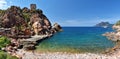 Beach of Porto village in west of Corsica Island Royalty Free Stock Photo