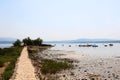 Beach in Posedarje, Croatia Royalty Free Stock Photo