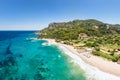 The beach Potami in Samos, Greece Royalty Free Stock Photo