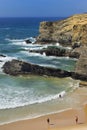 Beach Praia da Rocha in Portimao. Algarve