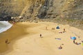 Beach Praia da Rocha in Portimao. Algarve