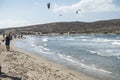 Beach in Prassonisi on Rhodes. Royalty Free Stock Photo