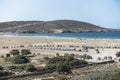 Beach in Prassonisi on Rhodes. Royalty Free Stock Photo