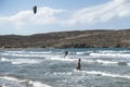 Beach in Prassonisi on Rhodes. Royalty Free Stock Photo