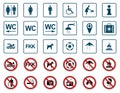 Beach - Prohibition & Warning Signs - Iconset