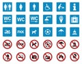 Beach - Prohibition & Warning Signs - Iconset