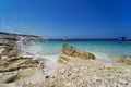 Beach on the Proizd islet, Vela Luka - Croatia Royalty Free Stock Photo