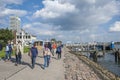 Beach promenade with the hotel Maritim in TravemÃÂ¼nde