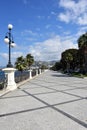 Beach promenade in Reggio Calabria, Italy Royalty Free Stock Photo