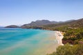 The beach Psili Ammos Marathokampou in Samos, Greece Royalty Free Stock Photo