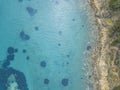 Beach in Punta Ala. Italy aerial landscape Royalty Free Stock Photo