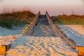 Beach Ramp over Dunes in Salvo North Carolina Royalty Free Stock Photo
