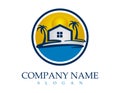 Beach real estate logo