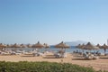 Beach on Red Sea coast, Sharm el Sheikh, Egypt Royalty Free Stock Photo