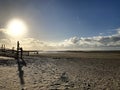 Beach Renesse Watergat de Zwaluw Royalty Free Stock Photo