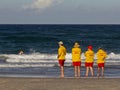 Beach rescue crew on Gold Coast