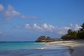 Beach resort at the morning.  Village Kendwa. Zanzibar island Royalty Free Stock Photo