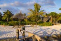 Beach resort at the morning. Zanzibar island Royalty Free Stock Photo