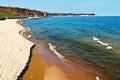 Beach in the resort town of Pionersky. Kaliningrad region, Russia