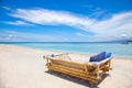 Beach rest pavilion in Gili island