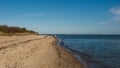 Beach on Rewa Peninsula. Royalty Free Stock Photo
