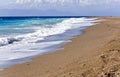 Beach at Rhodes island in Greece Royalty Free Stock Photo