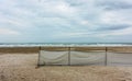 Beach in Rimini in the off-season Royalty Free Stock Photo