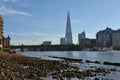 Beach River Thames Shard London