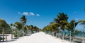 Beach road in Mahahual, Mexico Royalty Free Stock Photo