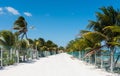 Beach road in Mahahual, Mexico Royalty Free Stock Photo