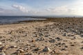 Beach with rocks and sand in Galway Bay Royalty Free Stock Photo