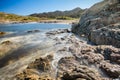 Beach and rocky coastline of north Corsica Royalty Free Stock Photo