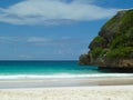 Beach with Rocky Overhang