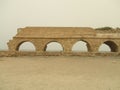 Beach Roman ruins, Caesarea, Israel, Middle East Royalty Free Stock Photo