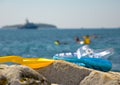 Beach in Rovinj Royalty Free Stock Photo