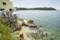 Beach in Rovinj Royalty Free Stock Photo