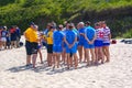 Beach Rugby Zelenogradsk Royalty Free Stock Photo