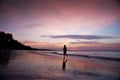 Beach Running Royalty Free Stock Photo