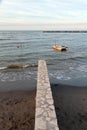 Beach of san mauro sea, Italy Royalty Free Stock Photo