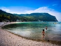 Beach of San Michele in Sirolo, mount Conero, Italy