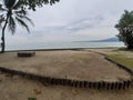 Beach sand in carita beach pandeglang Banten