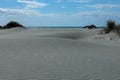 Beach sand dunes coast with fine sand