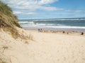 Beach with sand dunes Royalty Free Stock Photo