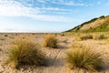 The beach and sand dunes at Lowestoft Suffolk Royalty Free Stock Photo