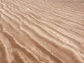 Beach sand pattern closeup, fine rippling sand background