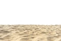 Beach sand in solated on white background Royalty Free Stock Photo