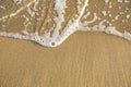 Beach sand texture with soft waves. Nature. Royalty Free Stock Photo